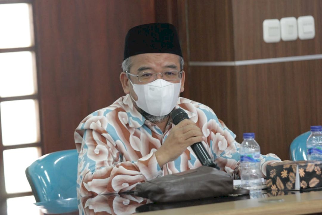 Anggota Komisi II DPRD Provinsi Jawa Barat Anwar Yasin saat mengikuti Rapat Kerja Evaluasi dengan Dinas Tanaman Pangan dan Hortikultura Provinsi Jawa Barat, Jumat (21/5/2021).