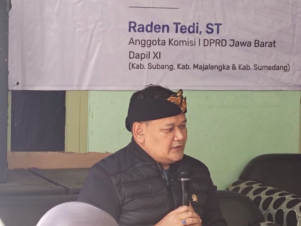 Anggota Komisi 1 DPRD Jabar dari Fraksi PAN Dapil XI Subang Majalengka Sumedang, Raden Tedi.