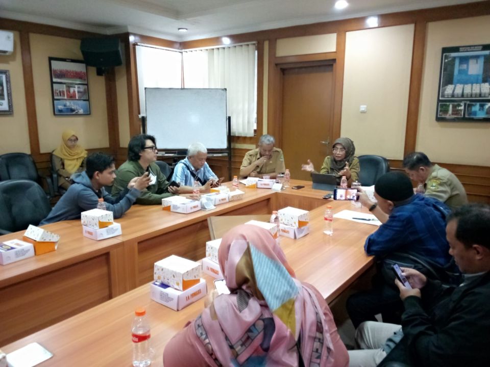 Media Gathering Bidang Pertambang Dinas ESDM Jabar an di Aula Kantor Dinas ESDM Jabar, Jl Soekarno Hatta Bandung, Senin 5 Juni 2023.