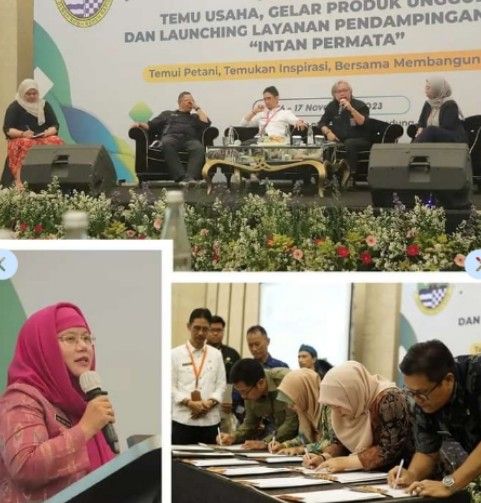 Intan Pertama dilaunching bersama  kegiatan Temu Usaha dan Gelar Produk Unggulan di Bandung, 16/11/2023. 
