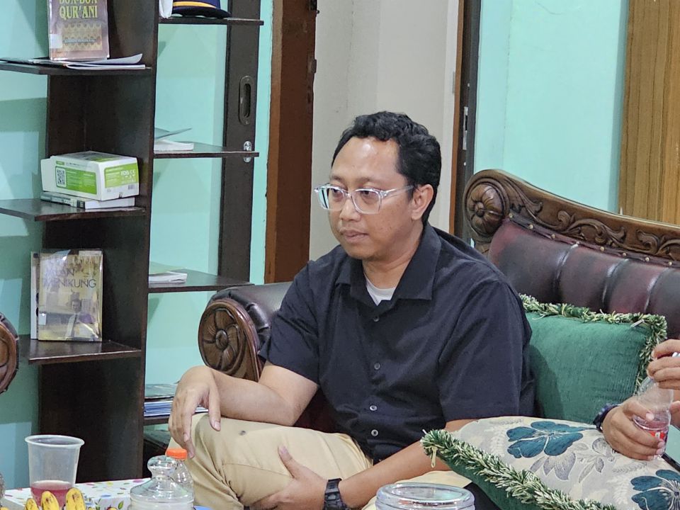 Anggota Komisi V DPRD Provinsi Jawa Barat Rizki Apriwijaya saat kunjungan kerja ke SMA Negeri 3 Kota Bekasi. Senin, (26/02/2024).