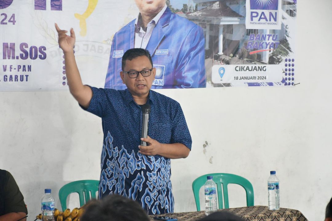 Anggota DPRD Jawa Barat dari Fraksi Partai Amanat Nasional (PAN) Enjang Tedi. Kota Bandung, Jumat, (26/4/24).