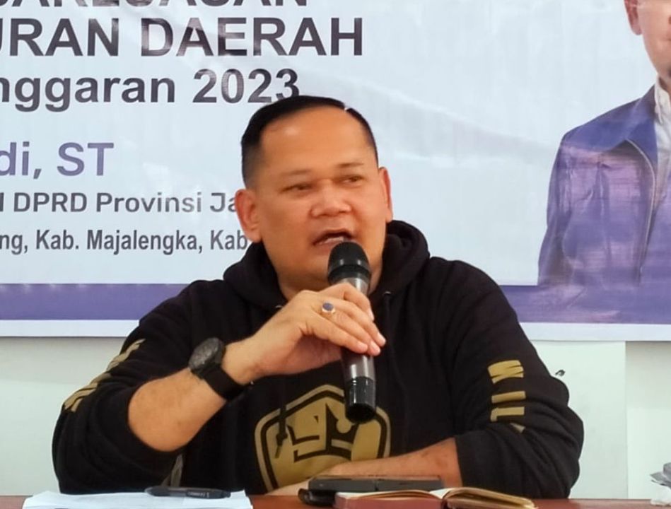 Legislator senior PAN Jabar Dapil Subang Majalengka dan Sumedang Raden Tedi .
