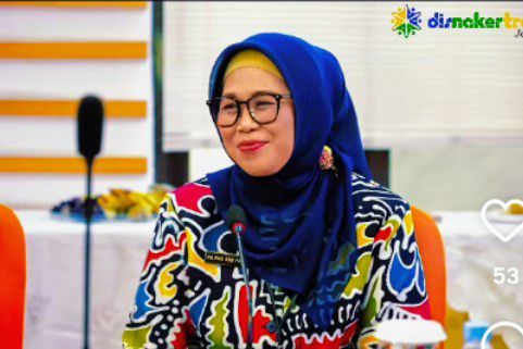 Kepala Dinas Tenaga Kerja dan Transmigrasi (Disnakertrans) Jabar I Gusti Agung Kim Fajar Wiyati Oka.