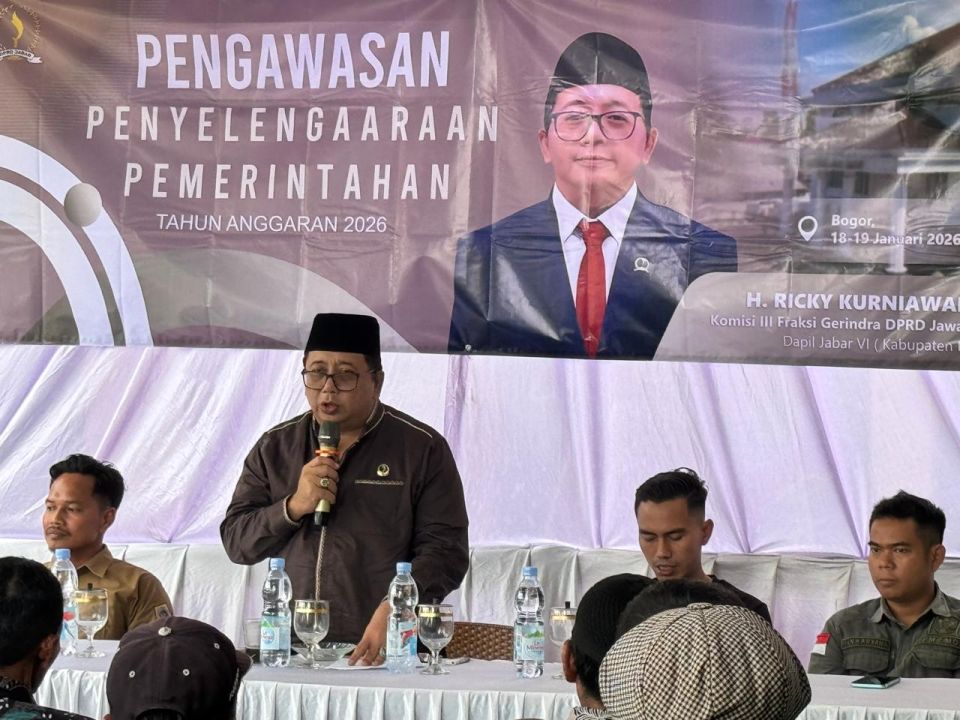 Anggota Fraksi Partai Gerindra DPRD Jabar Dapil Kabupaten Bogor, H. Ricky Kurniawan, LC.